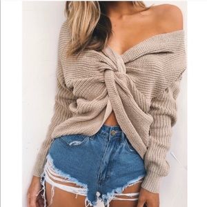 Open Back Sweater